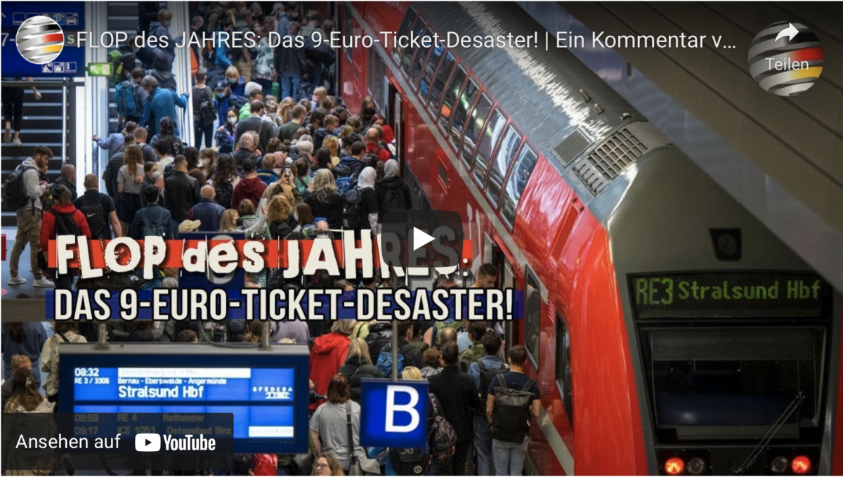 FLOP des JAHRES: Das 9-Euro-Ticket-Desaster!