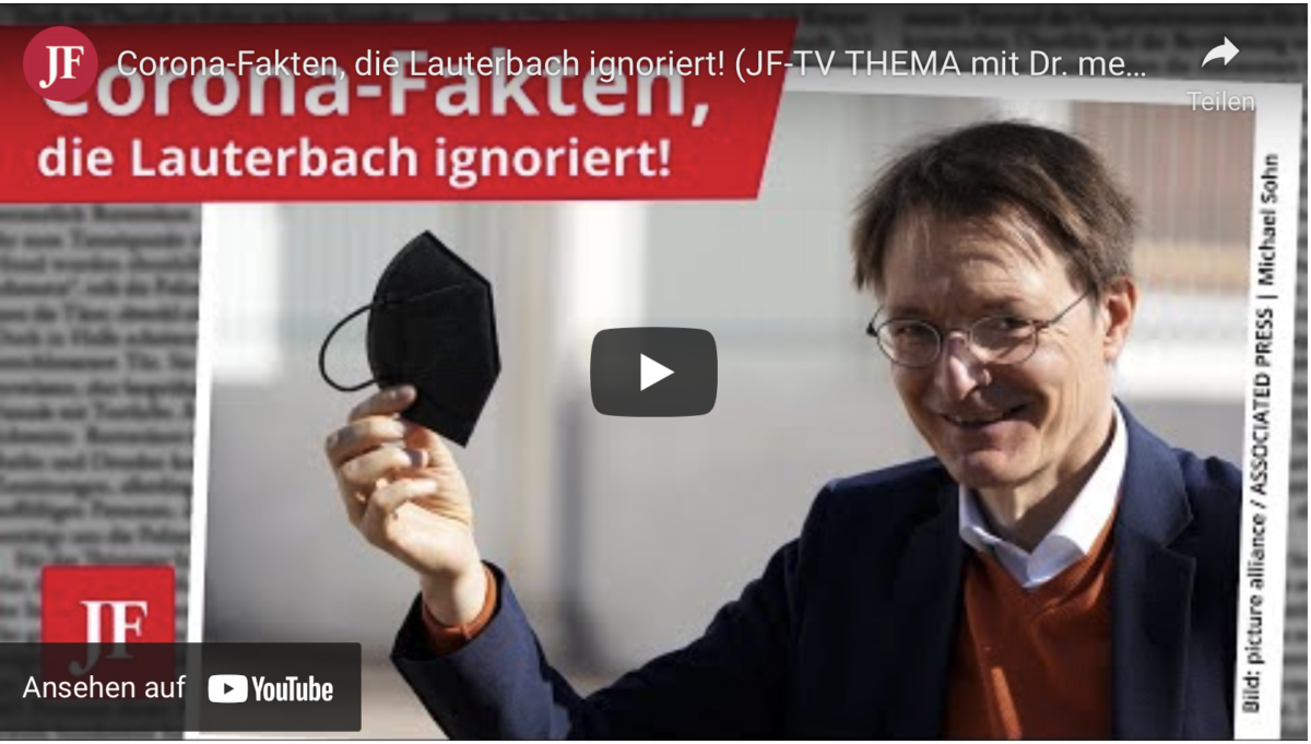 Corona-Fakten, die Lauterbach ignoriert!