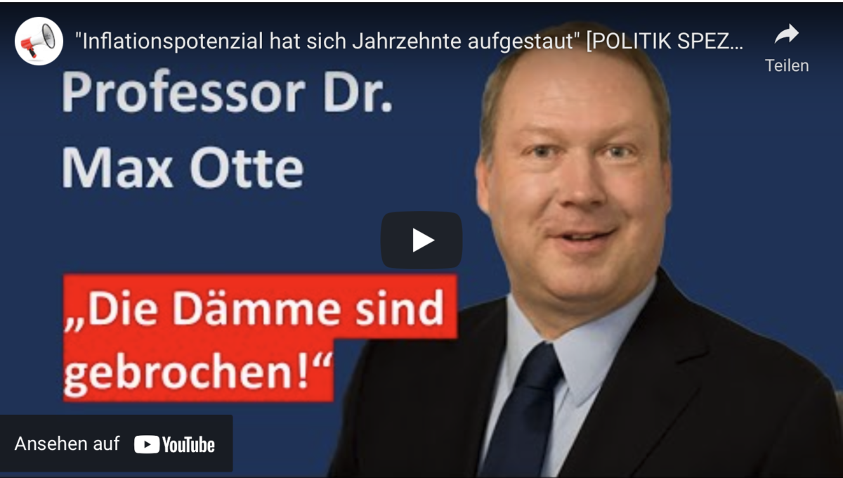 „Inflationspotenzial hat sich Jahrzehnte aufgestaut“