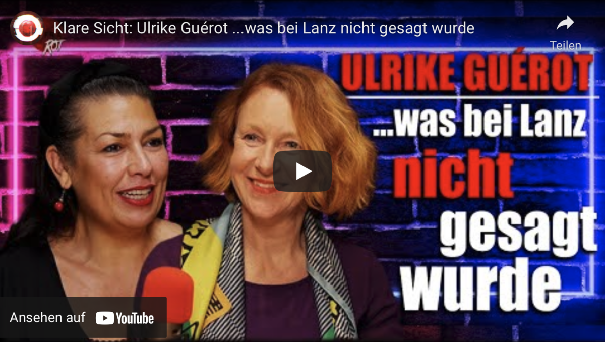Klare Sicht: Ulrike Guérot …was bei Lanz nicht gesagt wurde