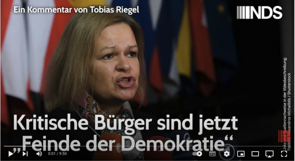 Kritische Bürger sind jetzt „Feinde der Demokratie“