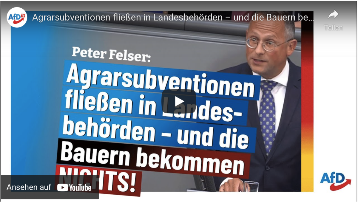 Agrarsubventionen fließen in Landesbehörden – und die Bauern bekommen nichts!