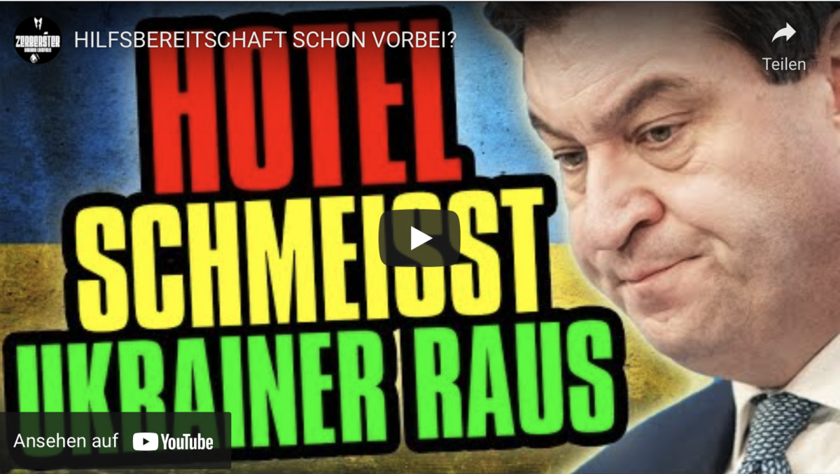 HILFSBEREITSCHAFT SCHON VORBEI? Hotel schmeisst Ukrainer raus!