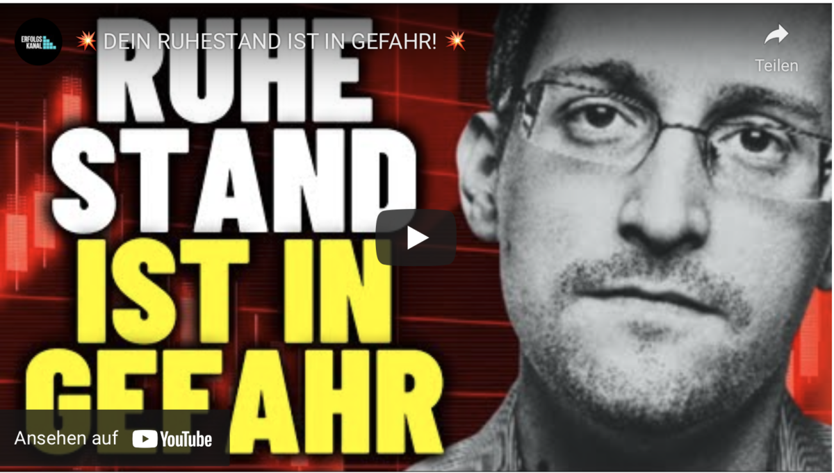 DEIN RUHESTAND IST IN GEFAHR!