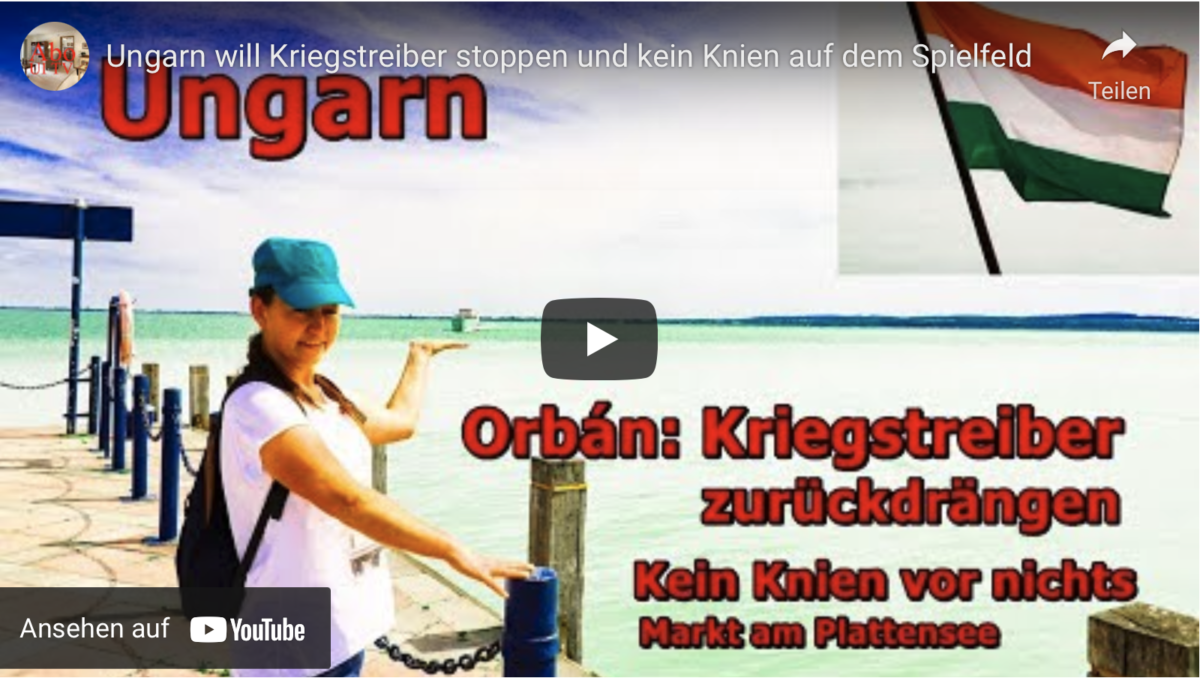 Ungarn will Kriegstreiber stoppen und kein Knien auf dem Spielfeld!