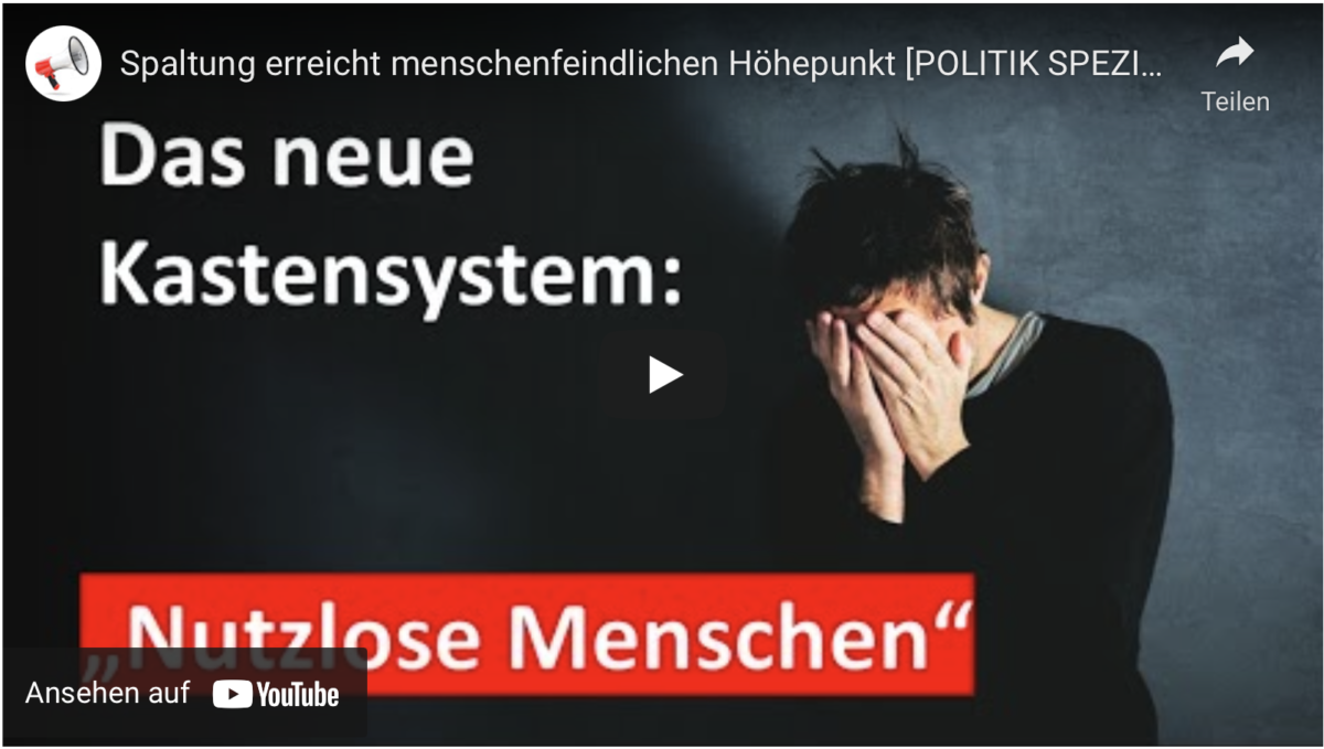 Spaltung erreicht menschenfeindlichen Höhepunkt!
