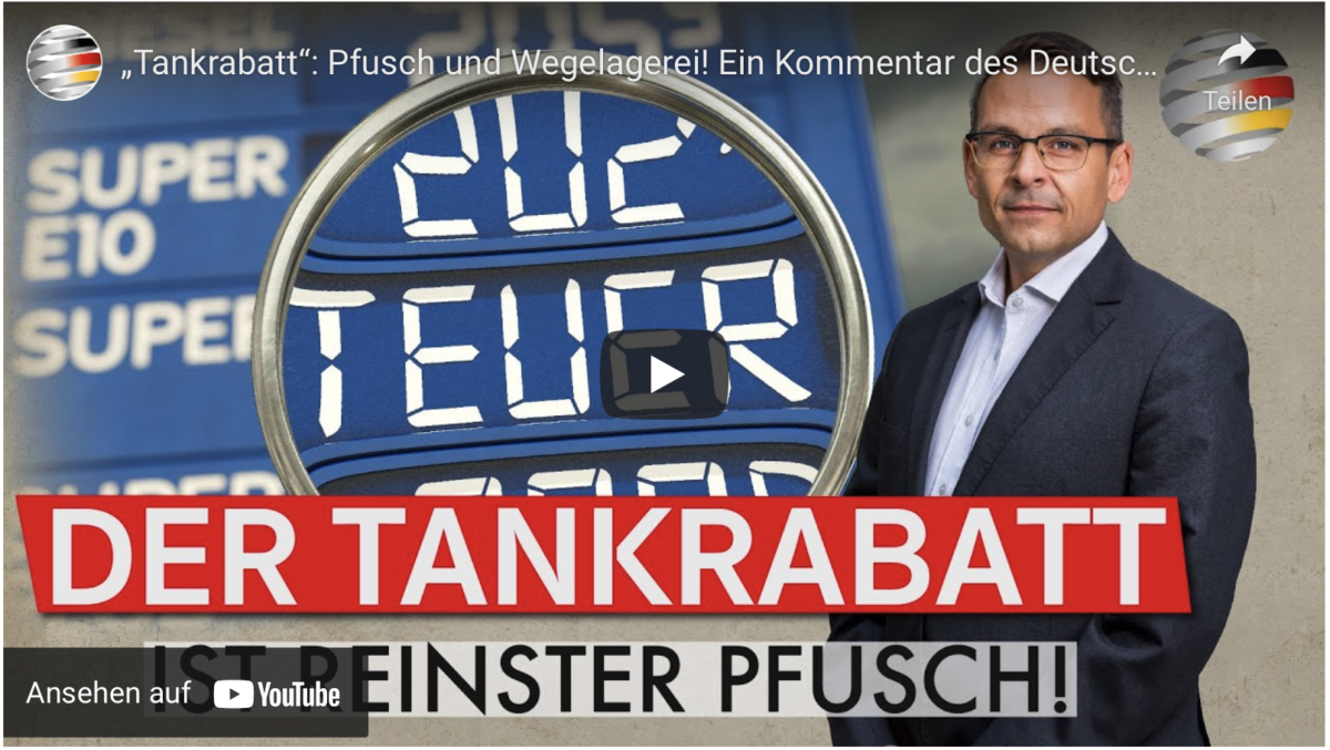 „Tankrabatt“: Pfusch und Wegelagerei!
