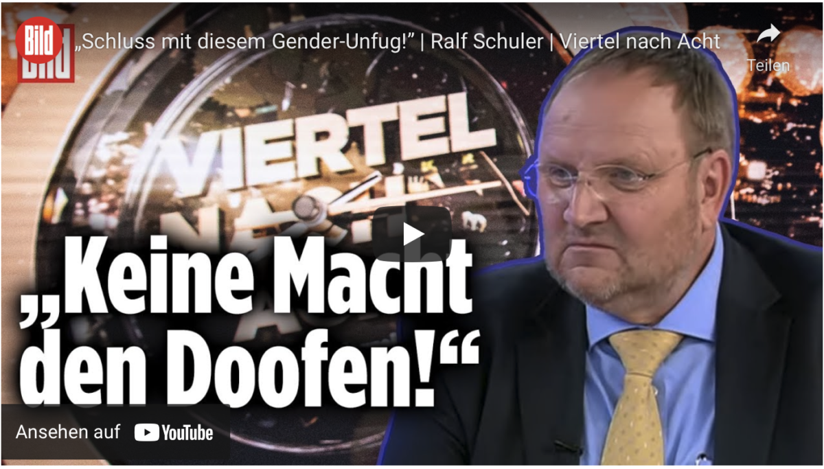 Schluss mit diesem Gender-Unfug!