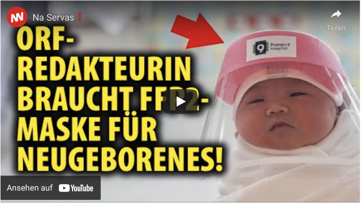 ORF-Redakteurin braucht FFP2-Maske für Neugeborenes!