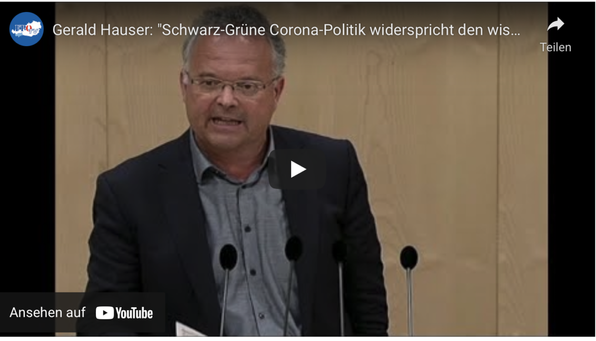 Österreich: „Schwarz-Grüne Corona-Politik widerspricht den wissenschaftlichen Fakten!“