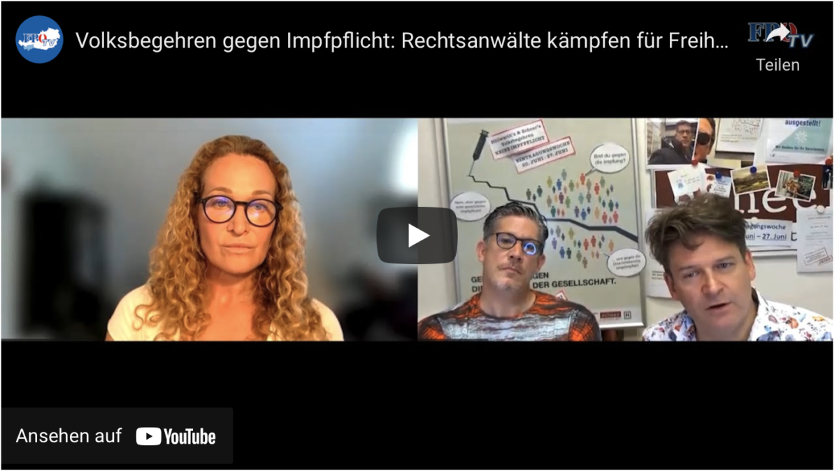 Volksbegehren gegen Impfpflicht: Rechtsanwälte kämpfen für Freiheit und Selbstbestimmung!