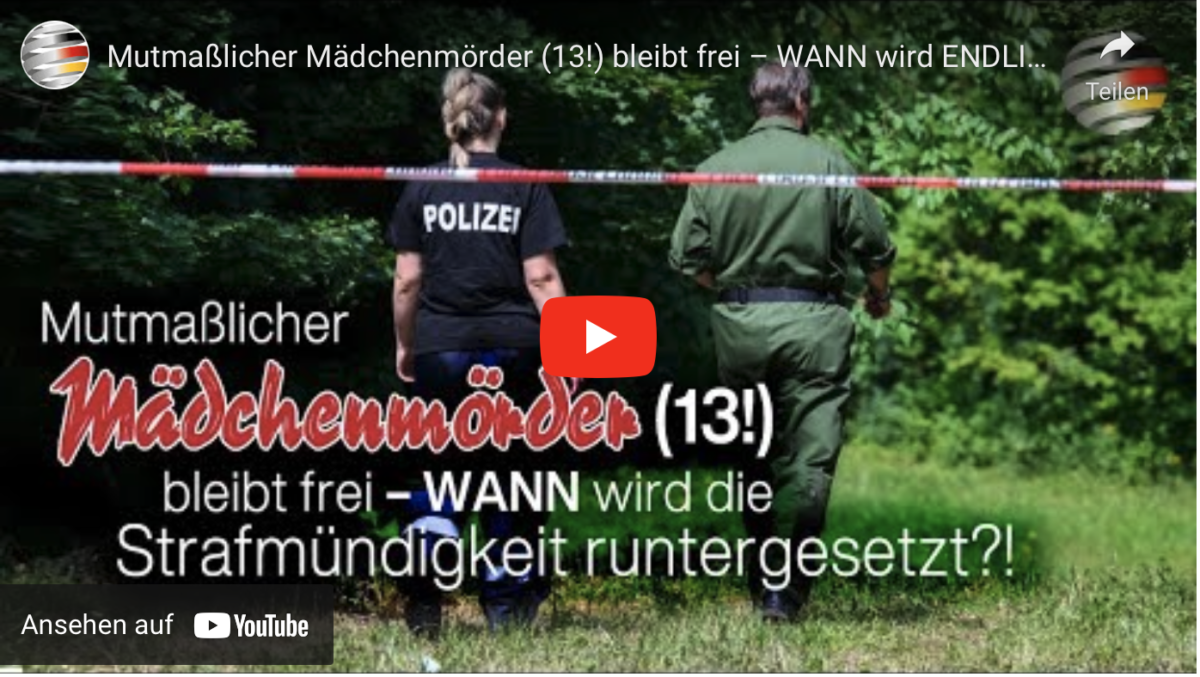 Mutmaßlicher Mädchenmörder (13!) bleibt frei!
