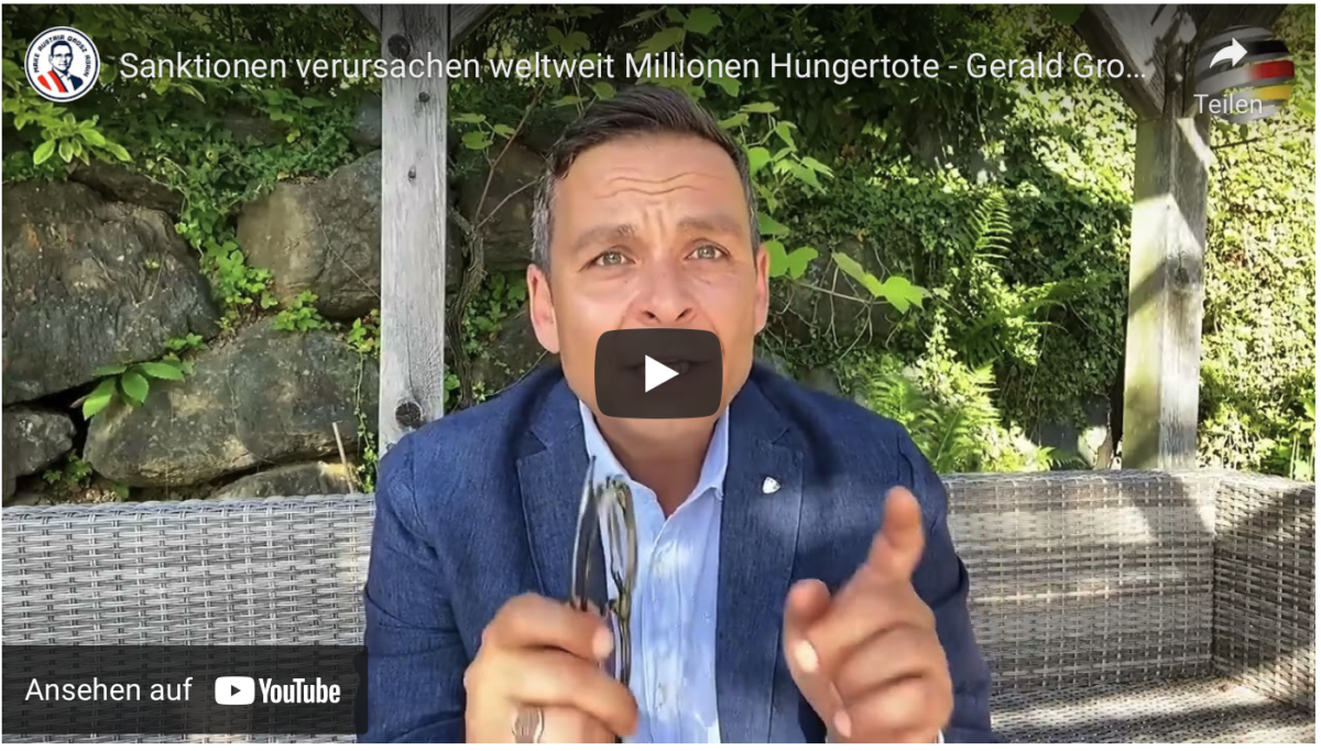 Sanktionen verursachen weltweit Millionen Hungertote!