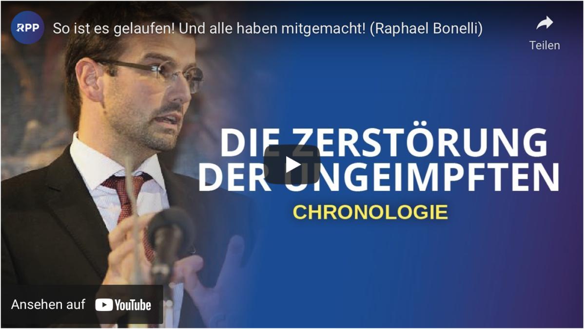 Die Zerstörung der Ungeimpften! So ist es gelaufen! Und alle haben mitgemacht!