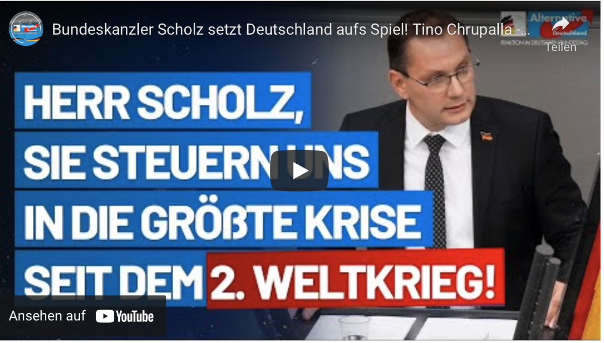 Bundeskanzler Scholz setzt Deutschland aufs Spiel!