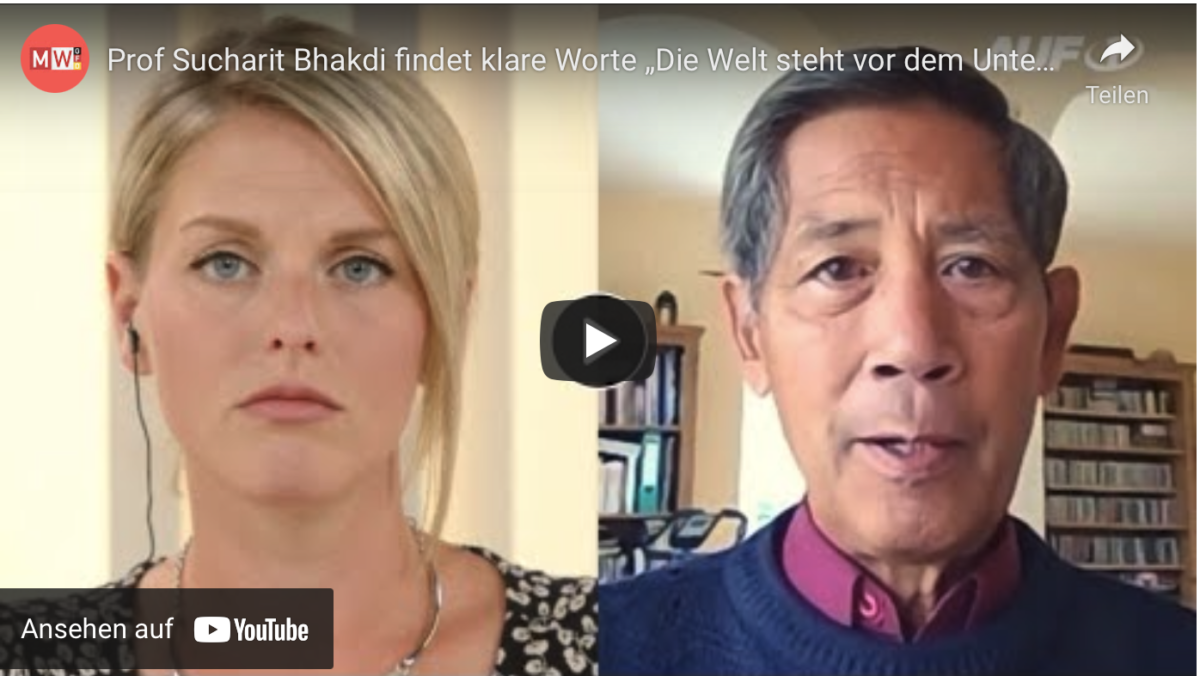 Prof Sucharit Bhakdi findet klare Worte „Die Welt steht vor dem Untergang“!