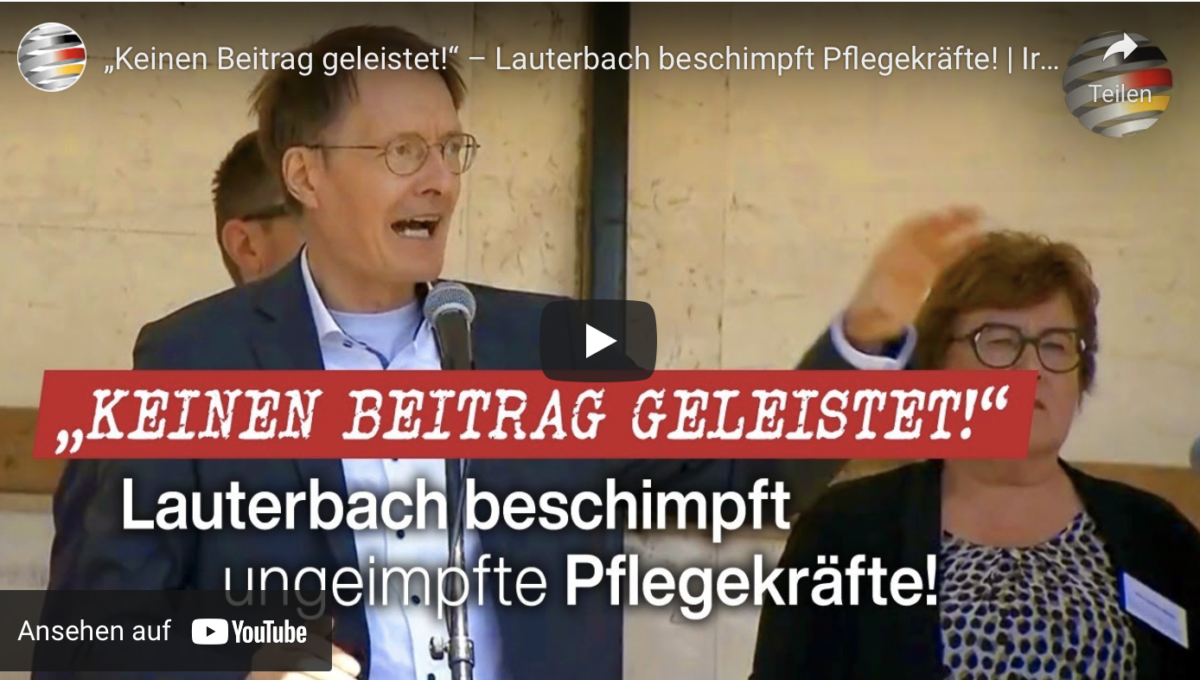 „Keinen Beitrag geleistet!“ – Lauterbach beschimpft Pflegekräfte!