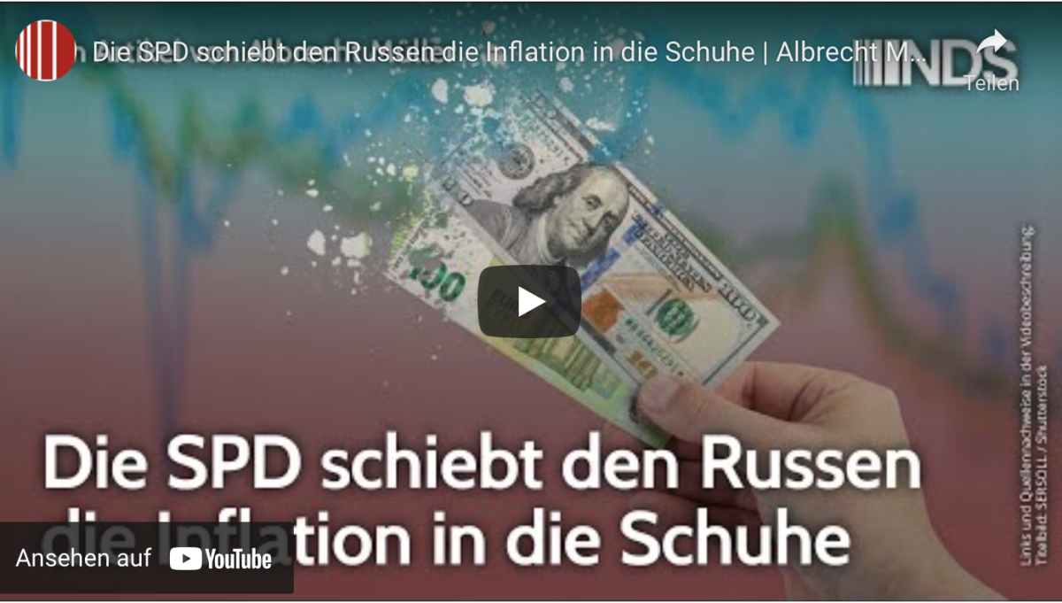Die SPD schiebt den Russen die Inflation in die Schuhe!