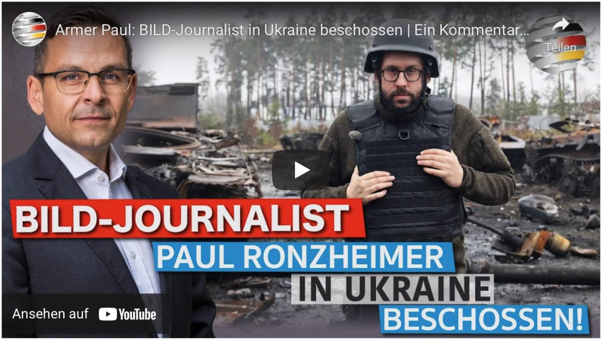 Armer Paul: BILD-Journalist in Ukraine beschossen!