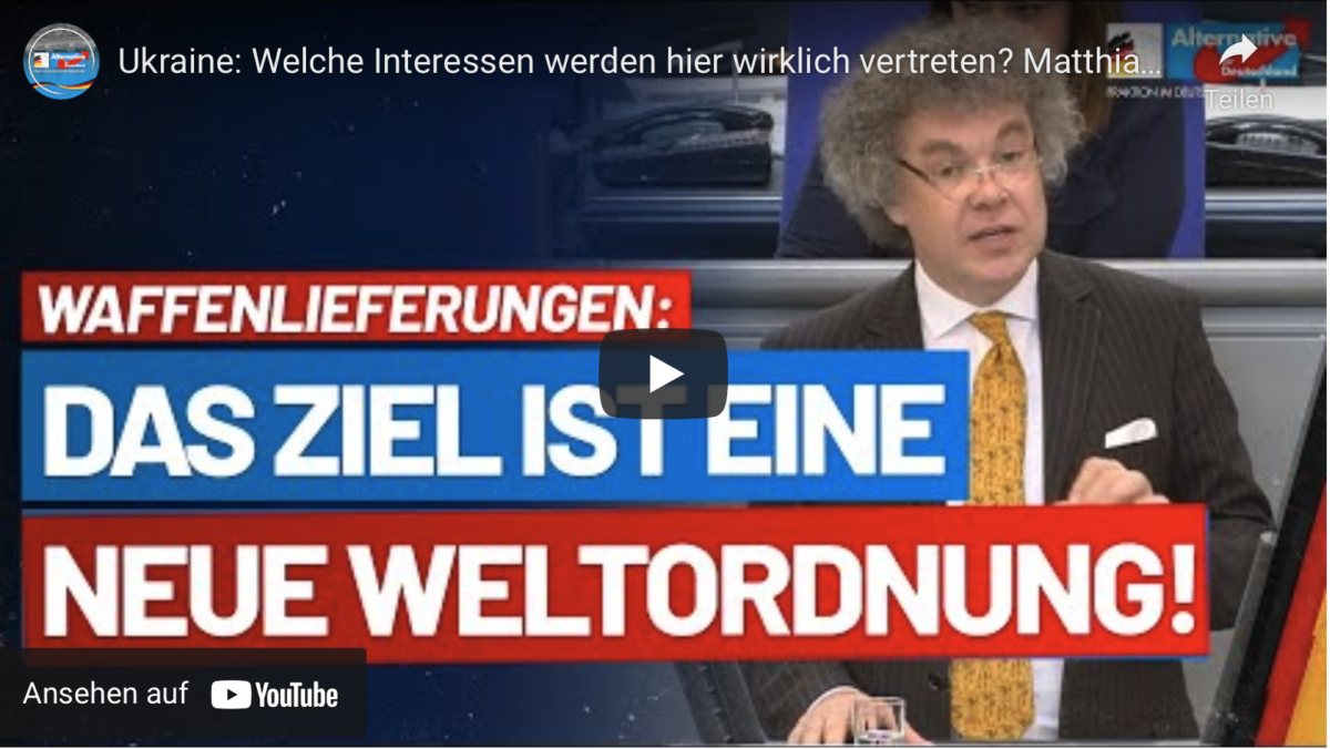 Ukraine: Welche Interessen werden hier wirklich vertreten oder ist das Ziel eine neue Weltordnung!