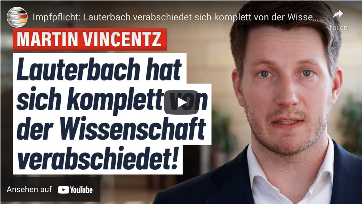 Impfpflicht: Lauterbach verabschiedet sich komplett von der Wissenschaft!