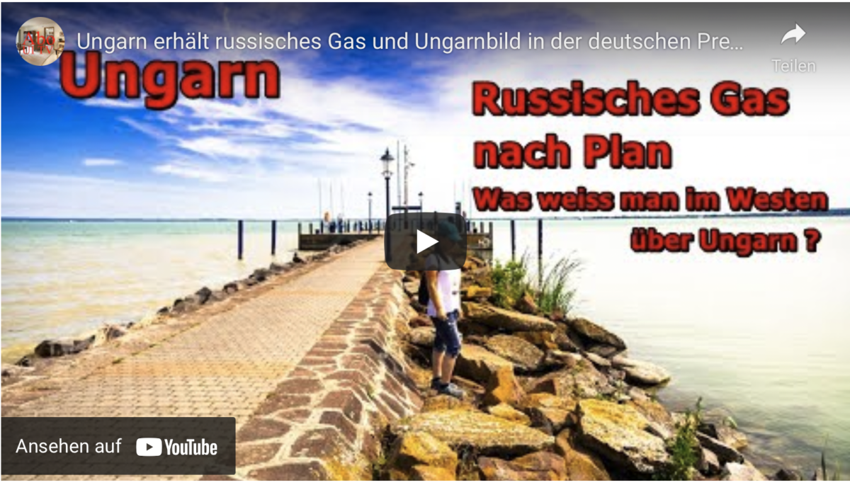 Lasst Euch weiter verarschen! Ungarn erhält russisches Gas und Ungarnbild in der deutschen Presse!