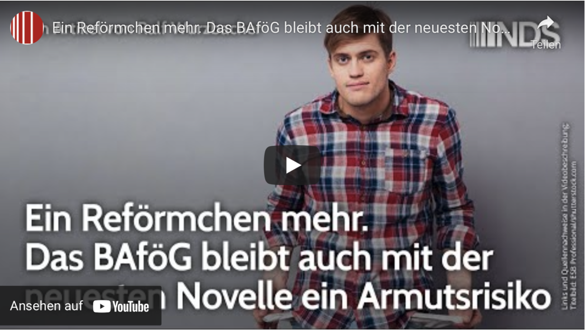 Ein Reförmchen mehr. Das BAföG bleibt auch mit der neuesten Novelle ein Armutsrisiko.