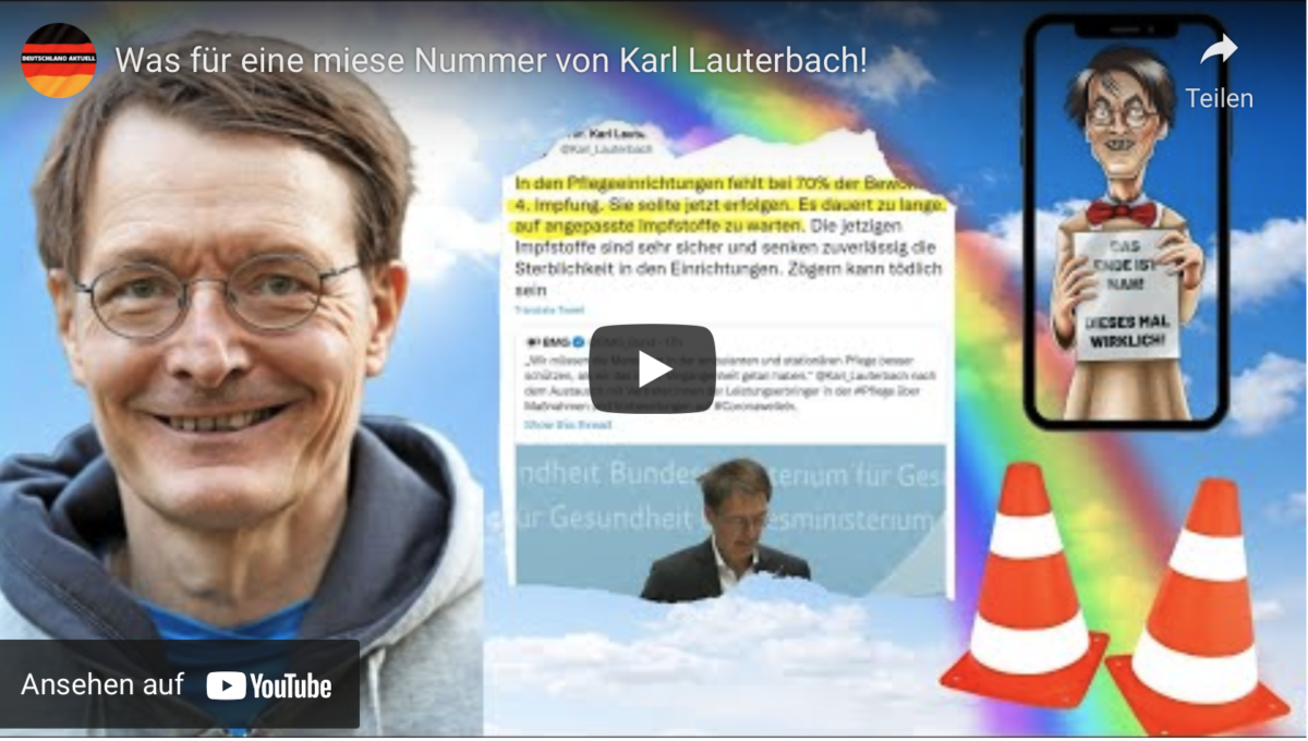 Was für eine miese Nummer von Karl Lauterbach!