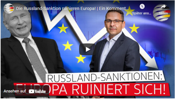 Die Russland-Sanktion ruinieren Europa!