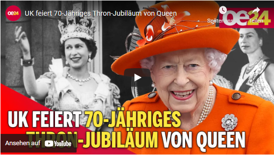 UK feiert 70-Jähriges Thron-Jubiläum von Queen