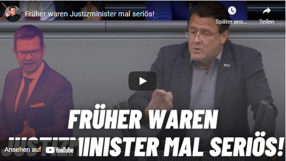 Früher waren Justizminister mal seriös!