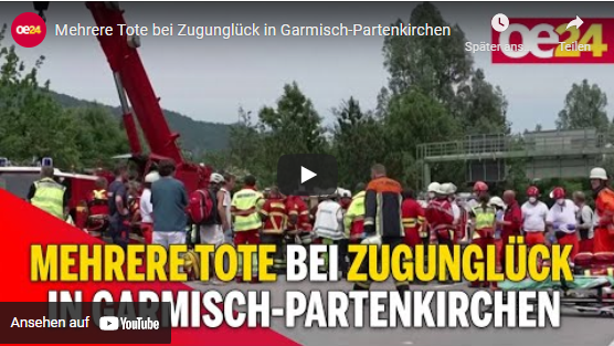 Mehrere Tote bei Zugunglück in Garmisch-Partenkirchen!