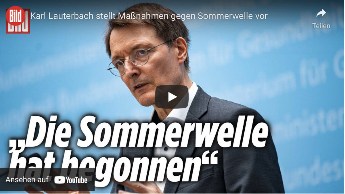 Karl Lauterbach stellt Maßnahmen gegen Sommerwelle vor!