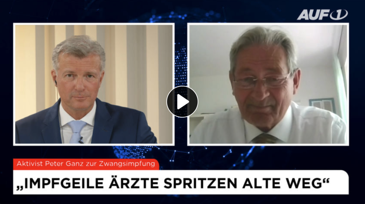 Aktivist Peter Ganz: „Impfgeile Ärzte spritzen Alte weg“!