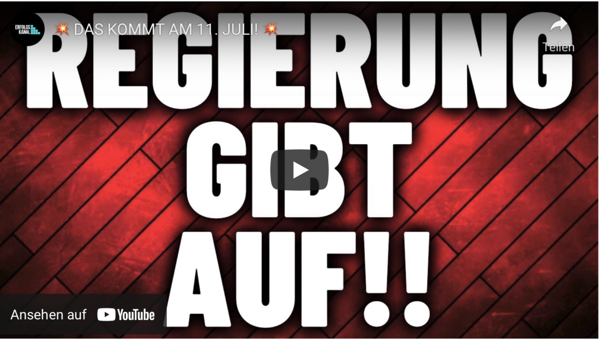 Regierung gibt auf! DAS KOMMT AM 11. JULI!
