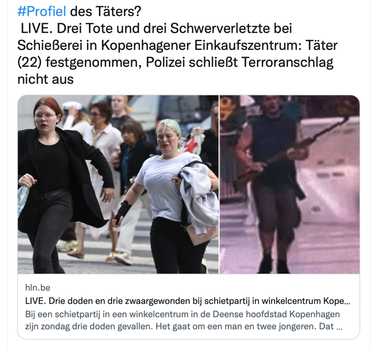 Terroranschlag in Kopenhagen: 3 Tote und drei Schwerverletzte, 22-jähriger polizeibekannter Däne festgenommen!