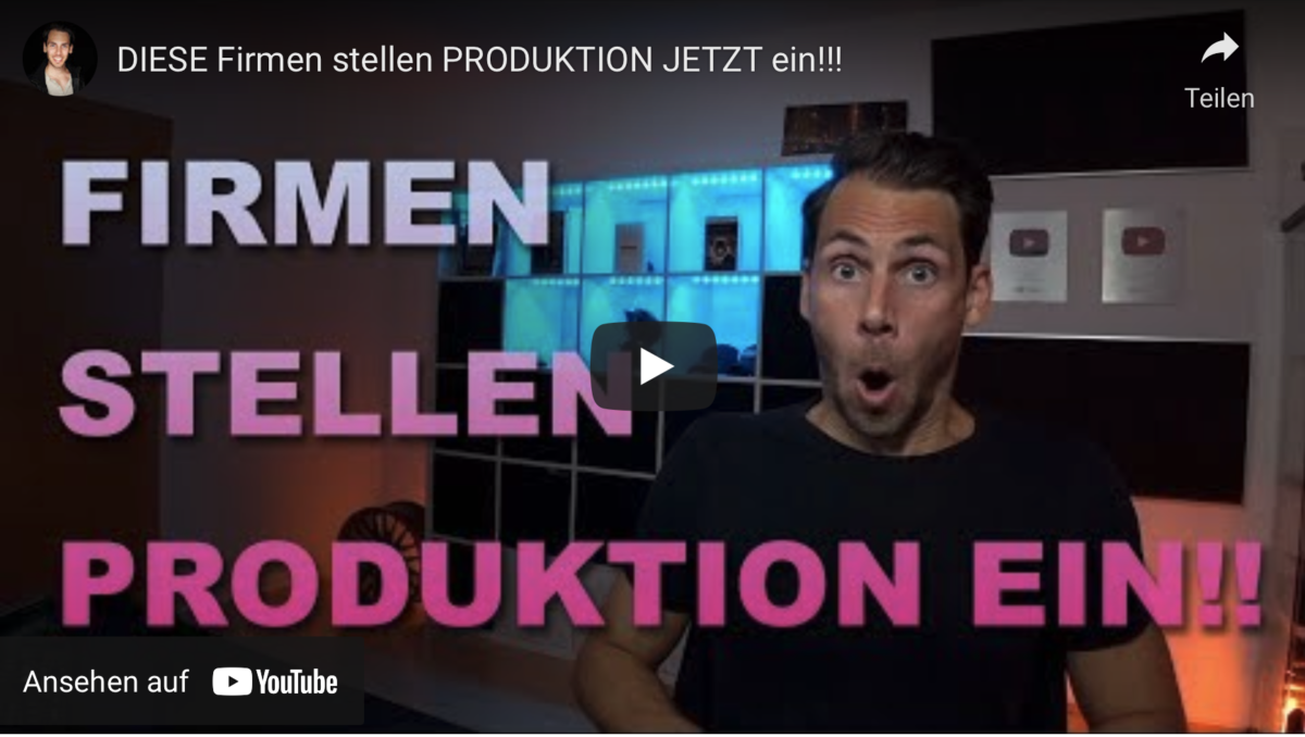 DIESE Firmen stellen PRODUKTION JETZT ein!!!