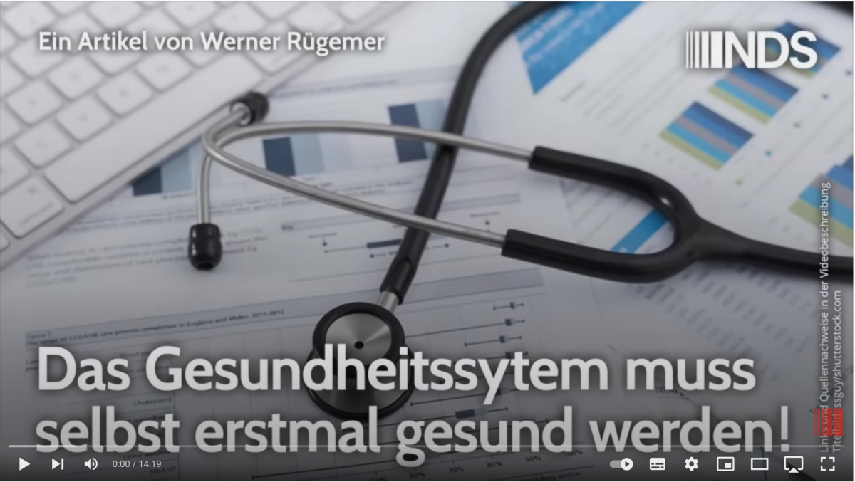 Das Gesundheitssytem muss selbst erstmal gesund werden!