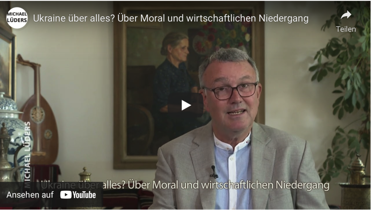 Ukraine über alles? Über Moral und wirtschaftlichen Niedergang!