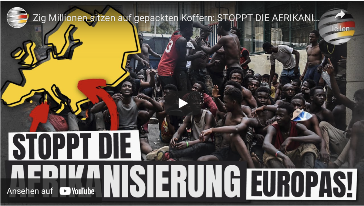 Zig Millionen sitzen auf gepackten Koffern: STOPPT DIE AFRIKANISIERUNG EUROPAS!