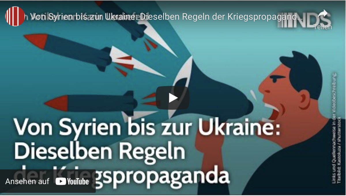 Von Syrien bis zur Ukraine: Dieselben Regeln der Kriegspropaganda!