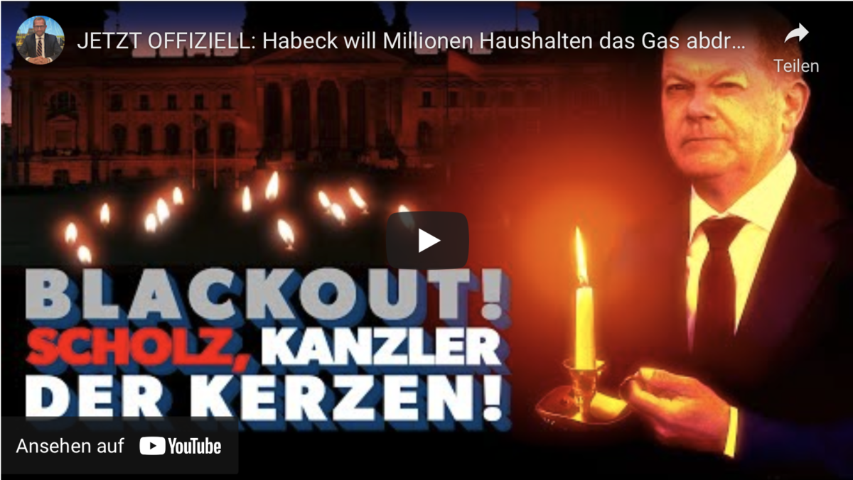 JETZT OFFIZIELL: Habeck will Millionen Haushalten das Gas abdrehen!