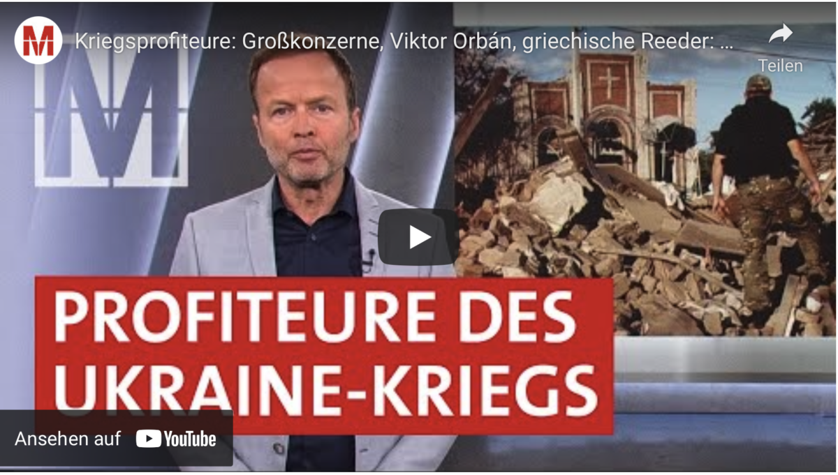 Kriegsprofiteure: Großkonzerne, Viktor Orbán, griechische Reeder!