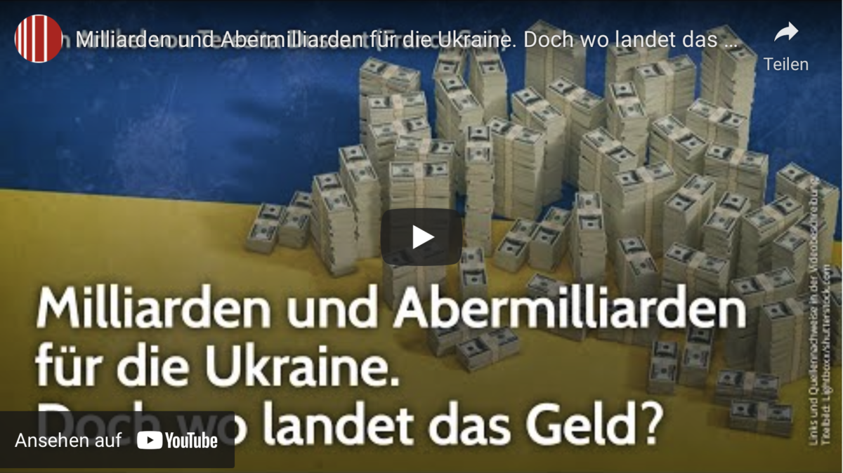 Milliarden und Abermilliarden für die Ukraine. Doch wo landet das Geld?