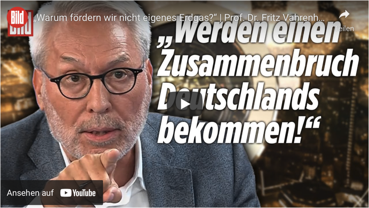 Der Zusammenbruch wird kommen! „Warum fördern wir nicht eigenes Erdgas?“