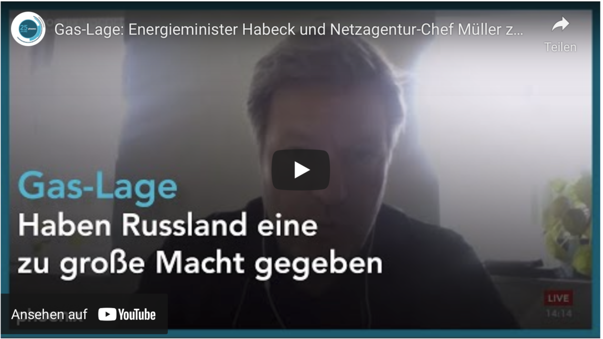 Gas-Lage: Energieminister Habeck und Netzagentur-Chef Müller zur Energielage in Deutschland!