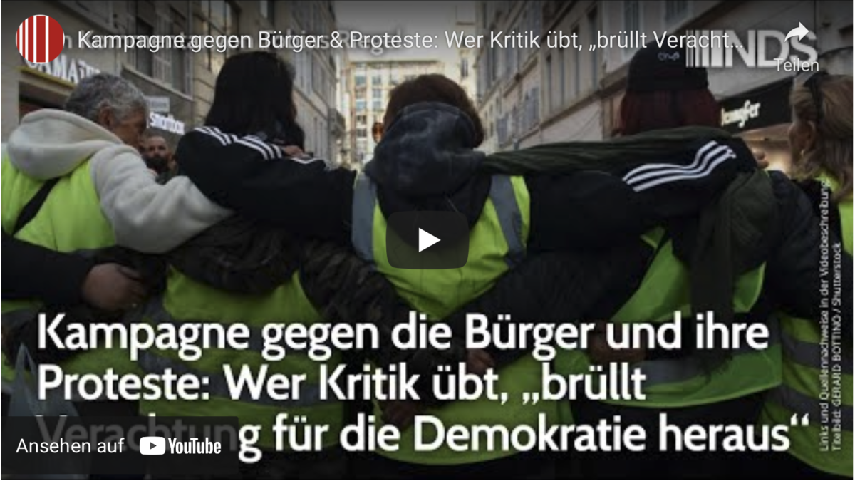 Kampagne gegen Bürger & Proteste: Wer Kritik übt, „brüllt Verachtung für die Demokratie heraus“!