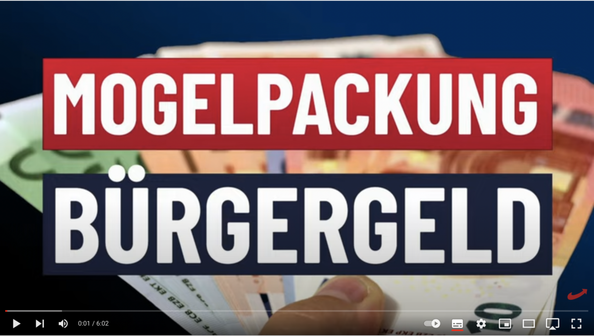 Mogelpackung Bürgergeld!