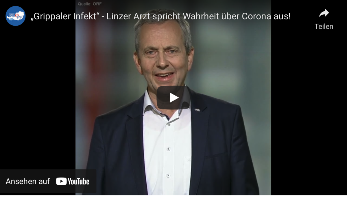 „Grippaler Infekt“ – Linzer Arzt spricht Wahrheit über Corona aus!