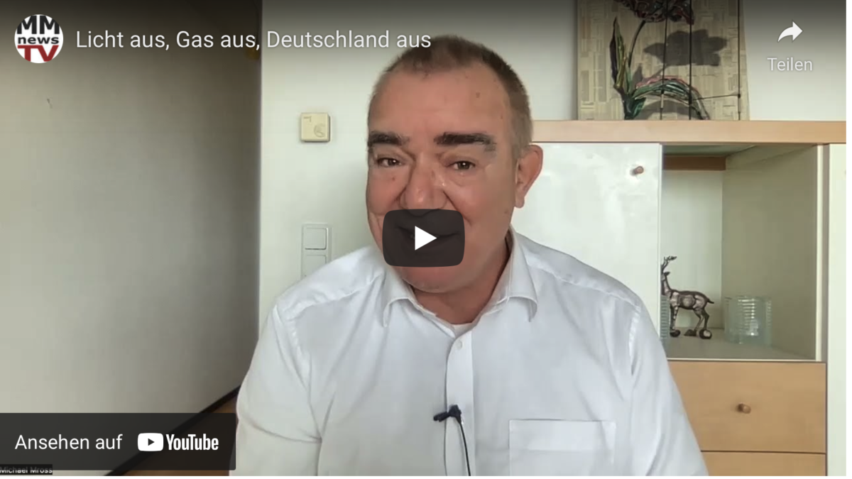 Licht aus, Gas aus, Deutschland aus!